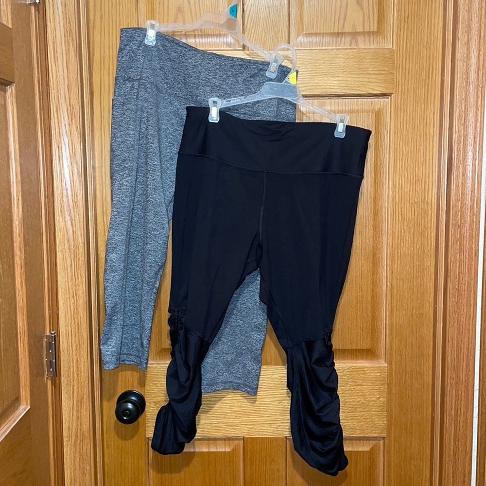 Avia brand crop leggings & spandex shorts, M - XL